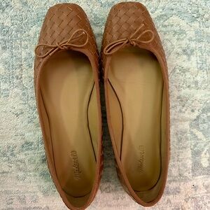 Madewell Women's Brown Woven Ballet Flats sz 8.5